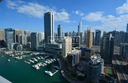 Apartment - 3 Bedrooms - 4 Bathrooms for rent in Marina Wharf 2 - Marina Wharf - Dubai Marina - Dubai