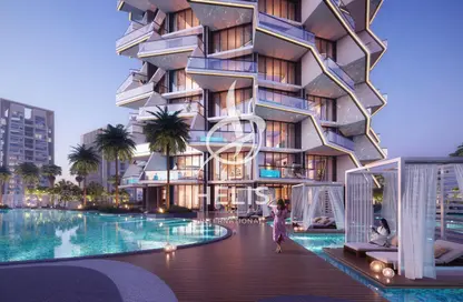 شقة - غرفة نوم - 2 حمامات للبيع في بن غاطي رويال - منطقة 18 - قرية جميرا الدائرية - دبي شقة - غرفة نوم - 2 حمامات للبيع في بن غاطي رويال - منطقة 18 - قرية جميرا الدائرية - دبي