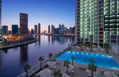 Apartment - Studio - 1 Bathroom for rent in Damac Maison Prive B - Damac Maison Prive - Business Bay - Dubai