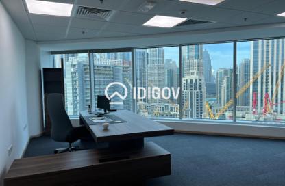 Office Space - Studio - 2 Bathrooms for rent in The Prime Tower - Business Bay - Dubai