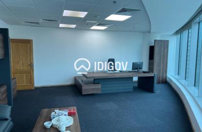 Office Space - Studio - 2 Bathrooms for rent in The Prime Tower - Business Bay - Dubai