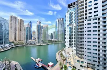 Apartment - Studio - 1 Bathroom for rent in Marina View Tower A - Marina View - Dubai Marina - Dubai