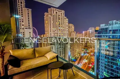 شقة - غرفة نوم - 1 حمام للايجار في برج التألق 1 - أبراج البريق - دبي مارينا - دبي