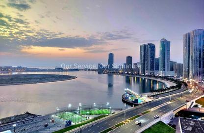 Apartment - 2 Bedrooms - 4 Bathrooms for rent in Al Waleed Tower - Al Qasba - Sharjah