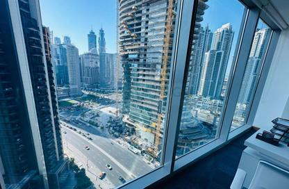 Business Centre - Studio - 3 Bathrooms for rent in The Binary Tower - Business Bay - Dubai