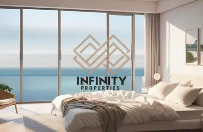 شقة - غرفة نوم - 2 حمامات للبيع في برج موجان - طريق كورنيش عجمان - عجمان