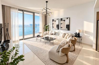 Apartment - 2 - 3 for rent in Beach Isle Tower 2 - Beach Isle - Emaar Beachfront - Dubai Harbour - Dubai