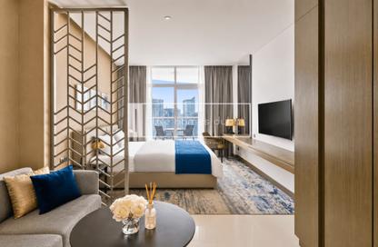 Apartment - Studio - 1 Bathroom for rent in Damac Maison Prive A - Damac Maison Prive - Business Bay - Dubai