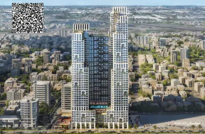 شقة - غرفة نوم - 2 حمامات للبيع في برج موجان - طريق كورنيش عجمان - عجمان