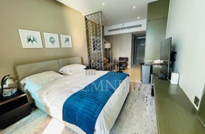 Apartment - Studio - 1 Bathroom for rent in Damac Maison Prive B - Damac Maison Prive - Business Bay - Dubai
