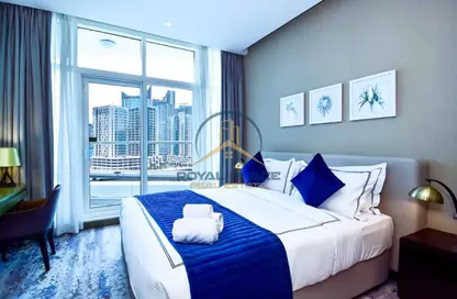Apartment - 1 Bathroom for rent in Damac Maison Prive A - Damac Maison Prive - Business Bay - Dubai