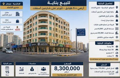 Whole Building - Studio - 7+ Bathrooms for sale in Al Rashidiya Towers - Al Rashidiya - Ajman Downtown - Ajman