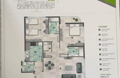 Apartment - 2 Bedrooms - 3 Bathrooms for sale in Pearl Tower - Al Khan - Sharjah