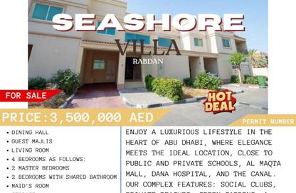 Villa - 4 Bedrooms - 4 Bathrooms for sale in Seashore - Rabdan - Abu Dhabi