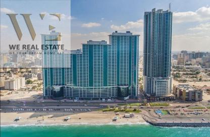 Apartment - 2 Bedrooms - 3 Bathrooms for rent in Ajman Corniche Residences - Ajman Corniche Road - Ajman
