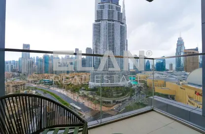 شقة - غرفة نوم - 2 حمامات للايجار في بوليفارد بوينت - وسط مدينة دبي - دبي