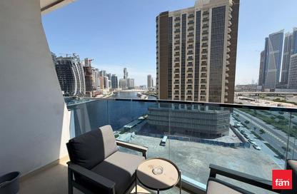 Apartment - Studio - 1 Bathroom for rent in Waves Tower - Business Bay - Dubai