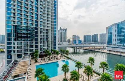 Apartment - Studio - 1 Bathroom for rent in Damac Maison Prive A - Damac Maison Prive - Business Bay - Dubai