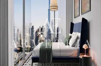 شقة - 1 حمام للبيع في بنينسولا ثري - بنينسولا - الخليج التجاري - دبي