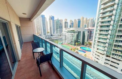 Apartment - 1 - 2 for rent in Zumurud Tower - Dubai Marina - Dubai