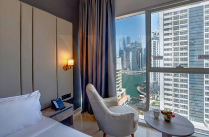 Apartment - Studio - 1 Bathroom for rent in Safeer Tower - Dubai Marina - Dubai