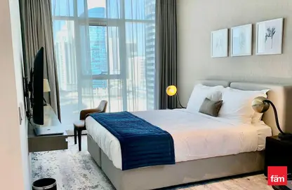 Apartment - Studio - 1 Bathroom for rent in Damac Maison Prive A - Damac Maison Prive - Business Bay - Dubai