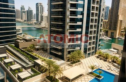 Apartment - Studio - 1 Bathroom for rent in Bay Central Tower West - Bay Central - Dubai Marina - Dubai