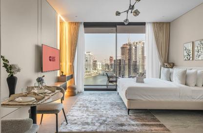 Apartment - Studio - 1 for rent in Peninsula Four - Peninsula - Business Bay - Dubai