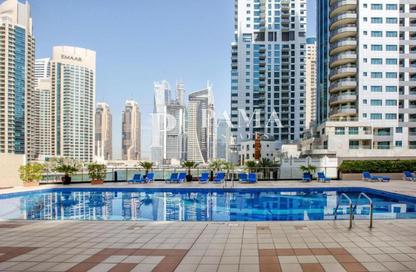 Apartment - Studio - 1 for rent in Marina View Tower B - Marina View - Dubai Marina - Dubai