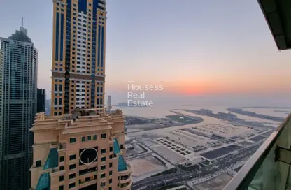 شقة - 2 غرف نوم - 3 حمامات للايجار في أوشن هايتس - دبي مارينا - دبي