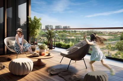 Apartment - 1 - 2 for sale in Golf Greens 2 Tower A - Golf Greens 2 - Golf Greens - Damac Hills - Dubai