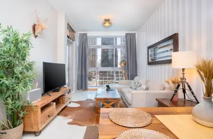 Apartment - 1 Bedroom - 2 Bathrooms for rent in Iris Blue - Dubai Marina - Dubai