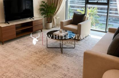 شقة - غرفة نوم - 1 حمام للايجار في برج Marina Vista 1 - مارينا فيستا - إعمار بيتشفرونت - دبي هاربور - دبي