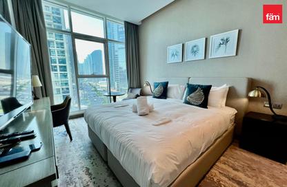 Apartment - Studio - 1 Bathroom for rent in Damac Maison Prive B - Damac Maison Prive - Business Bay - Dubai