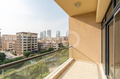 Apartment - 3 - 3 for rent in Al Ghaf 2 - Al Ghaf - Greens - Dubai