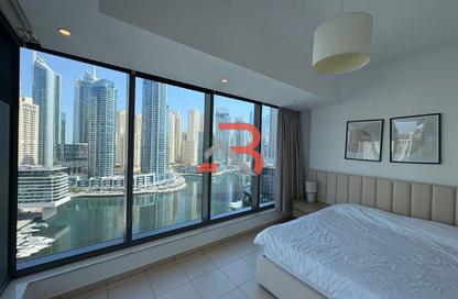 Apartment - 1 Bedroom - 2 Bathrooms for rent in Silverene Tower B - Silverene - Dubai Marina - Dubai