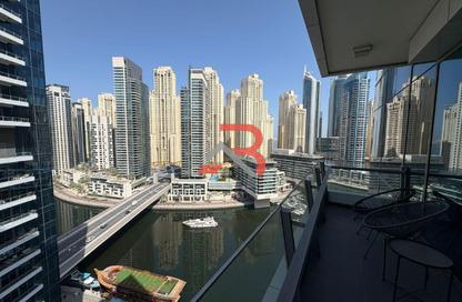Apartment - 1 Bedroom - 2 Bathrooms for rent in Silverene Tower B - Silverene - Dubai Marina - Dubai