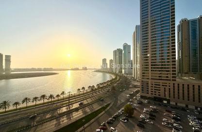 Apartment - 1 Bedroom - 2 Bathrooms for rent in Al Waleed Tower - Al Qasba - Sharjah