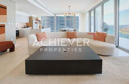 Apartment - 3 Bedrooms - 3 Bathrooms for rent in Beach Isle Tower 2 - Beach Isle - Emaar Beachfront - Dubai Harbour - Dubai