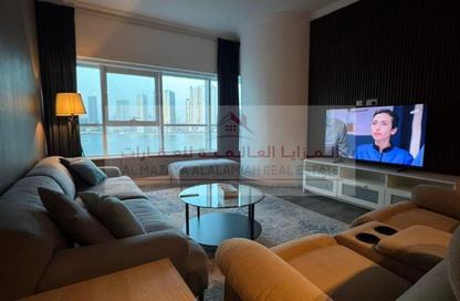 Apartment - 1 Bedroom - 2 Bathrooms for rent in Palm Tower - Al Khan Lagoon - Al Khan - Sharjah