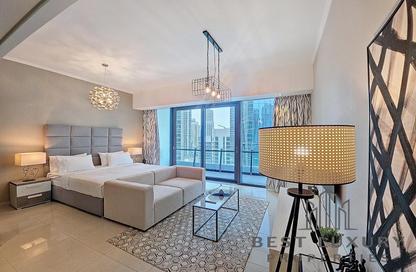 Apartment - Studio - 1 Bathroom for rent in Silverene Tower B - Silverene - Dubai Marina - Dubai