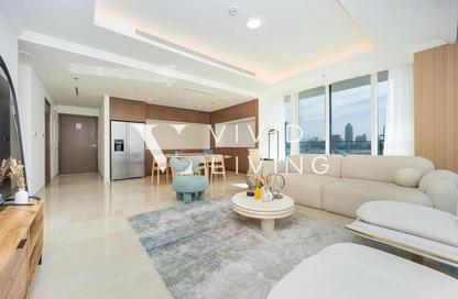 Apartment - 3 Bedrooms - 4 Bathrooms for rent in Palace Beach Residence Tower 1 - Palace Beach Residence - Emaar Beachfront - Dubai Harbour - Dubai