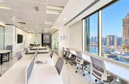 Office Space - Studio - 1 for rent in Al Habtoor Business Tower - Dubai Marina - Dubai