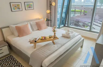 شقة - غرفة نوم - 2 حمامات للايجار في A برج سيلفرين - سيلفيرين - دبي مارينا - دبي