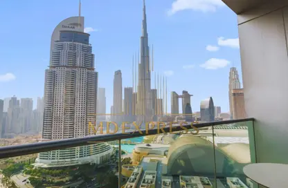 شقة - غرفة نوم - 2 حمامات للايجار في العنوان رزيدنس فاونتن فيوز  2 - العنوان رزيدنس فاونتن فيوز - وسط مدينة دبي - دبي