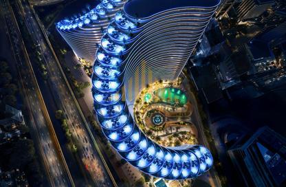 Retail - Studio - 2 Bathrooms for sale in Binghatti Skyflame 1 - Binghatti Skyflame - Majan - Dubai