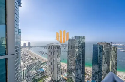 Apartment - 3 Bedrooms - 4 Bathrooms for rent in Al Fattan Marine Tower - Al Fattan Marine Towers - Jumeirah Beach Residence - Dubai