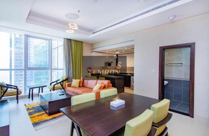 Apartment - 1 - 2 for rent in Al Jowhara Tower - Corniche Road - Abu Dhabi