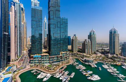 Apartment - 1 Bedroom - 2 Bathrooms for rent in Iris Blue - Dubai Marina - Dubai