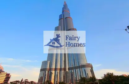 شقة - غرفة نوم - 2 حمامات للايجار في برج خليفة - برج خليفة - وسط مدينة دبي - دبي